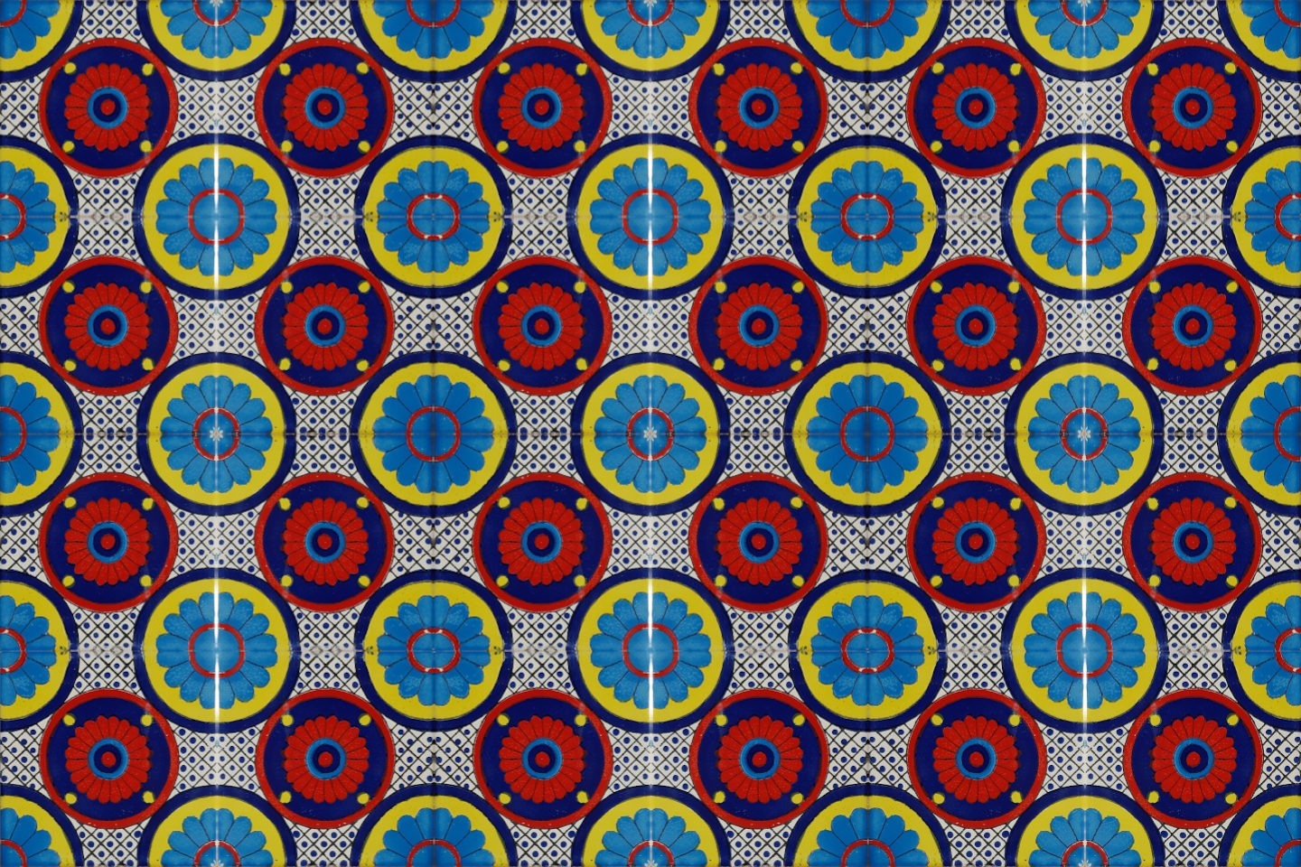 Mexican Talavera Tile - MAN 007_ACID YELLOW