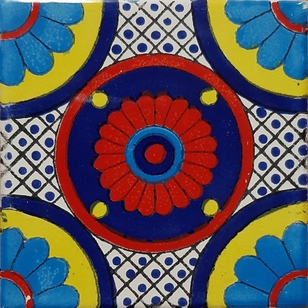 Mexican Talavera Tile - MAN 007_ACID YELLOW