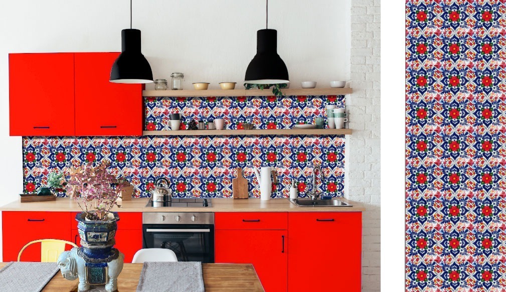 Mexican Talavera Tile – MAN004_RED