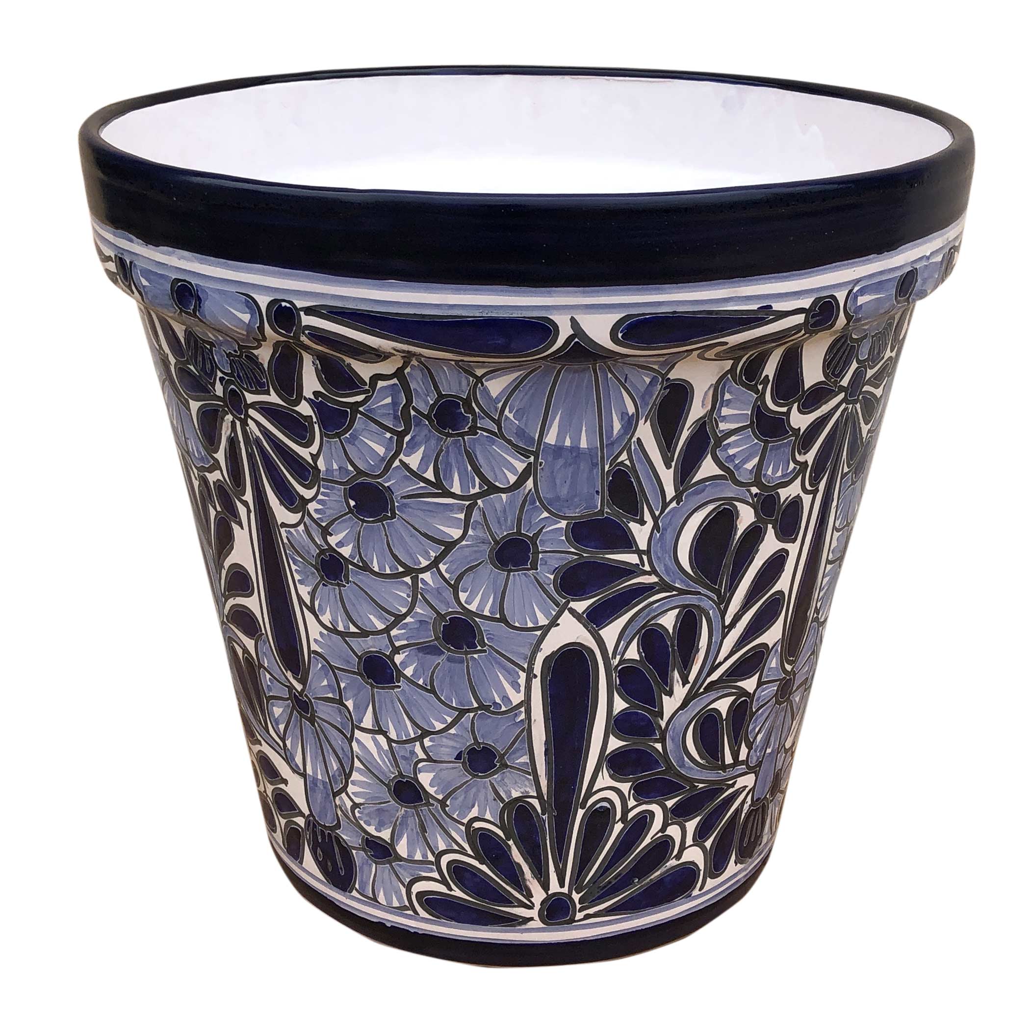 Hand Painted Ceramic Cone Flower Pot 40cm