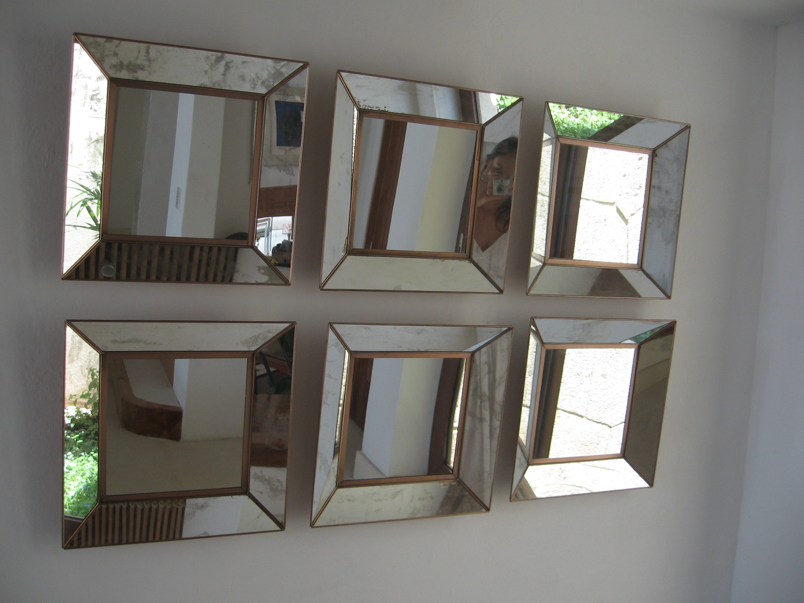 Aged Mirror on Mirror- Square (40cm x 40cm)