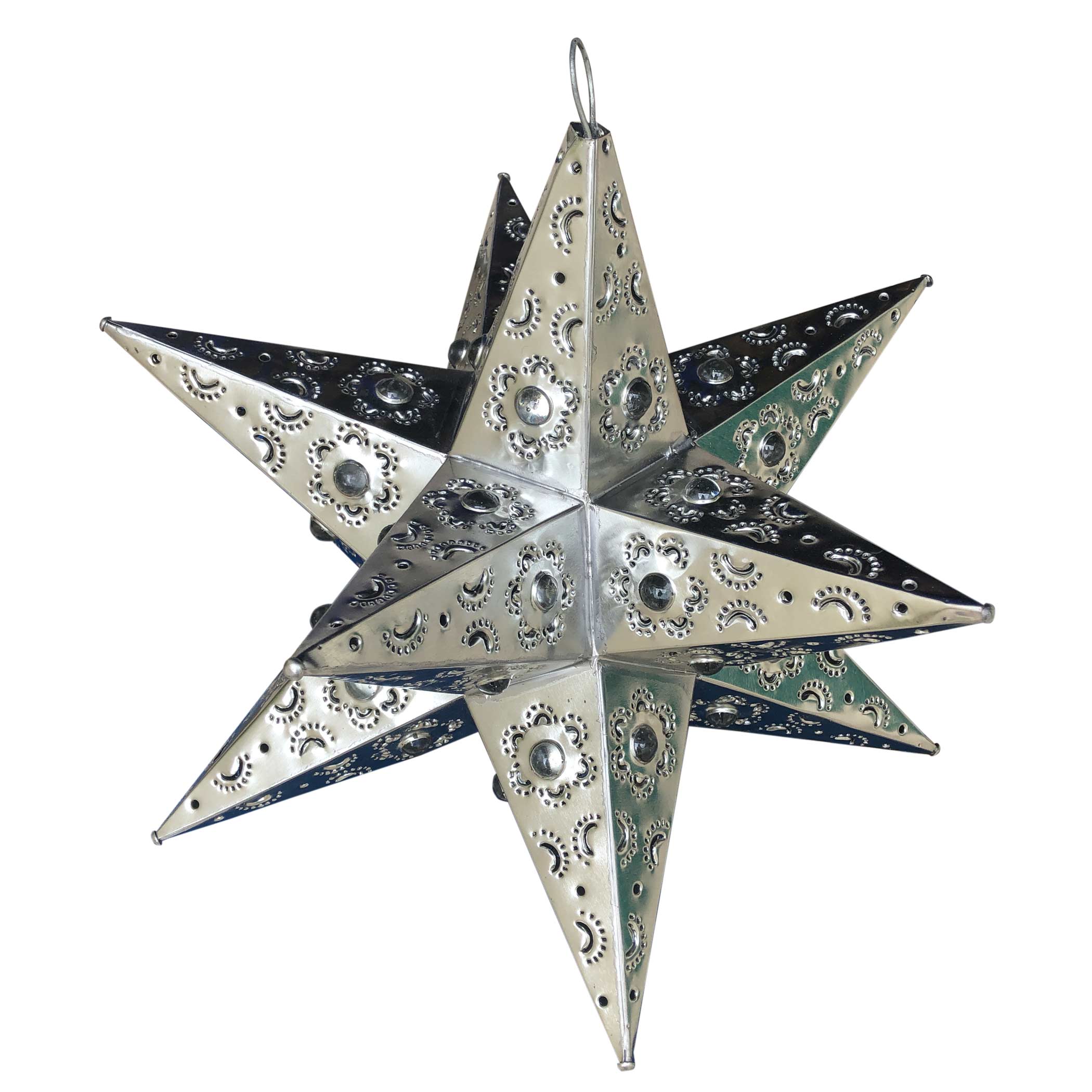 Star Light - W/Clear Marbles Silver
