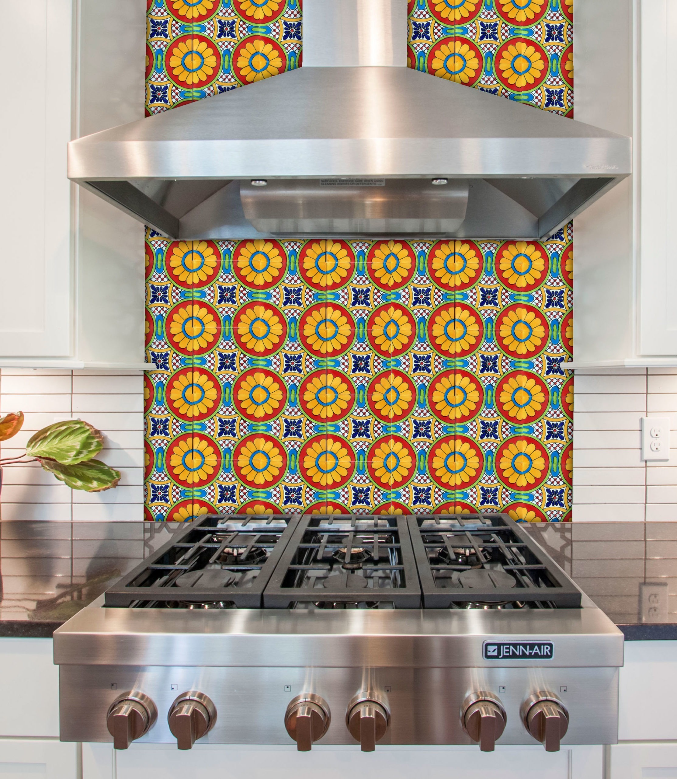 Mexican Talavera Tile - TABOADA ROJO