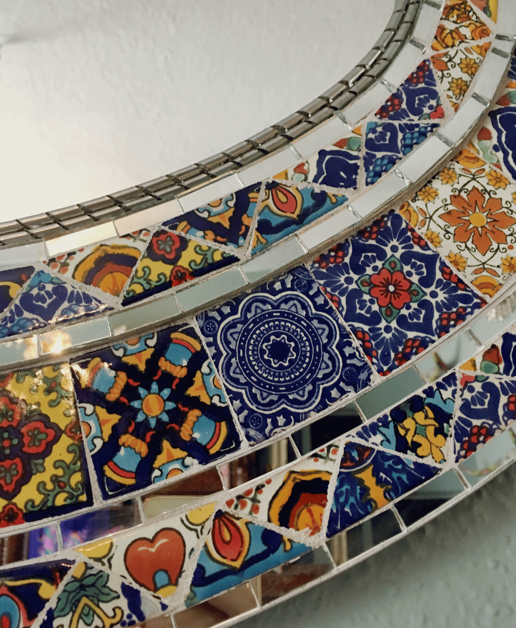 Vitral Tiled Mirror- Oval (80cm x 60cm)