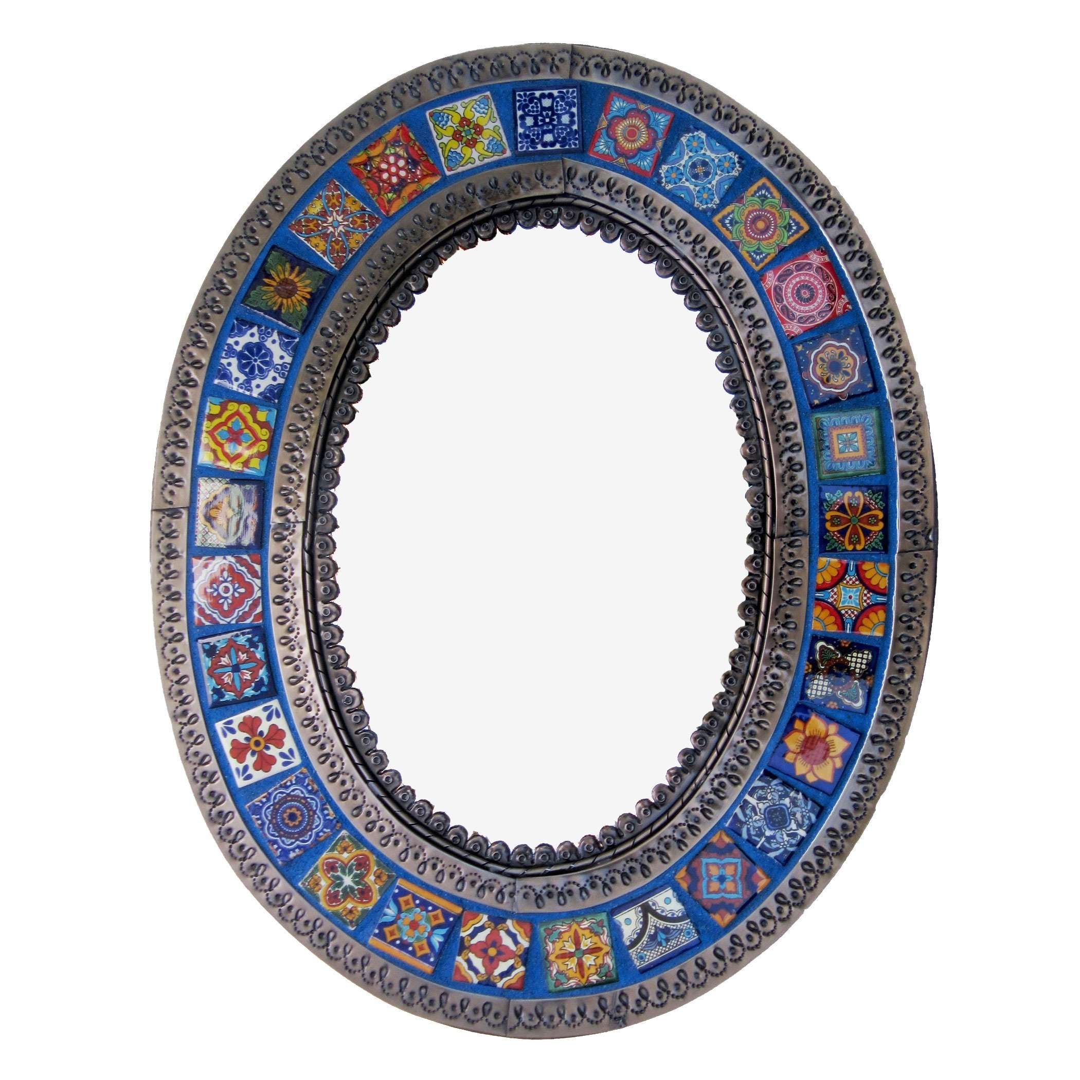 Tiled Mirror - Oval (70cm x 55cm)
