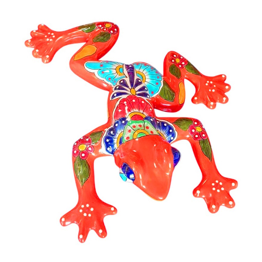 Hand Painted Ceramic Frog (Medium)