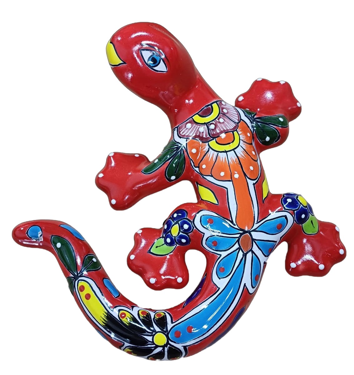 Hand Painted Ceramic Salamander (Medium)