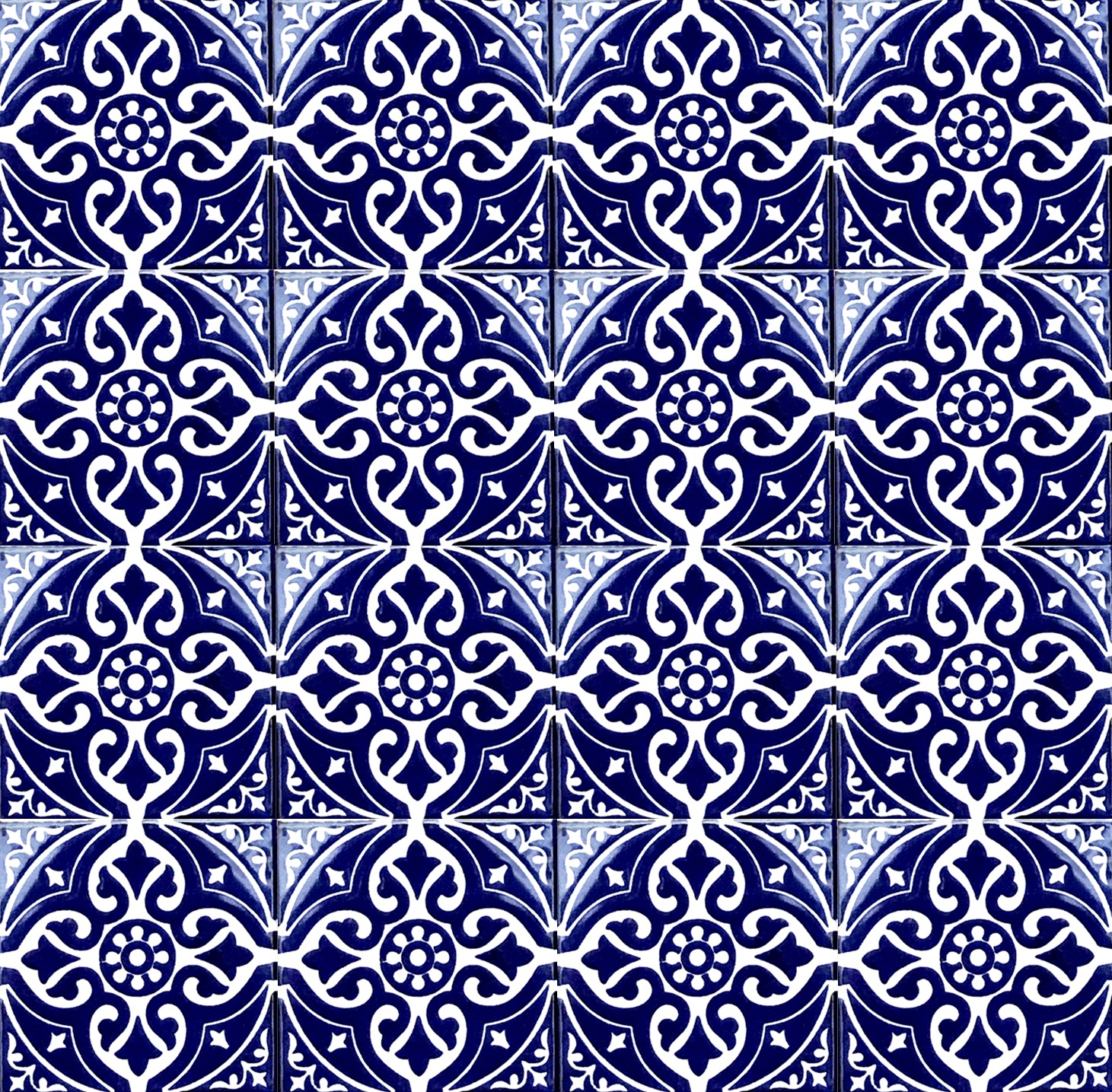 Mexican Talavera Tile - AMT 029/405 BOLD (11cm x 11cm)
