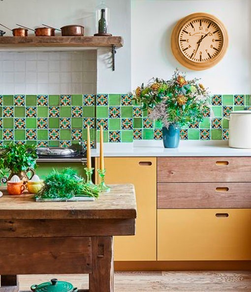 Mexican Talavera Tile - HAD 029_GREEN