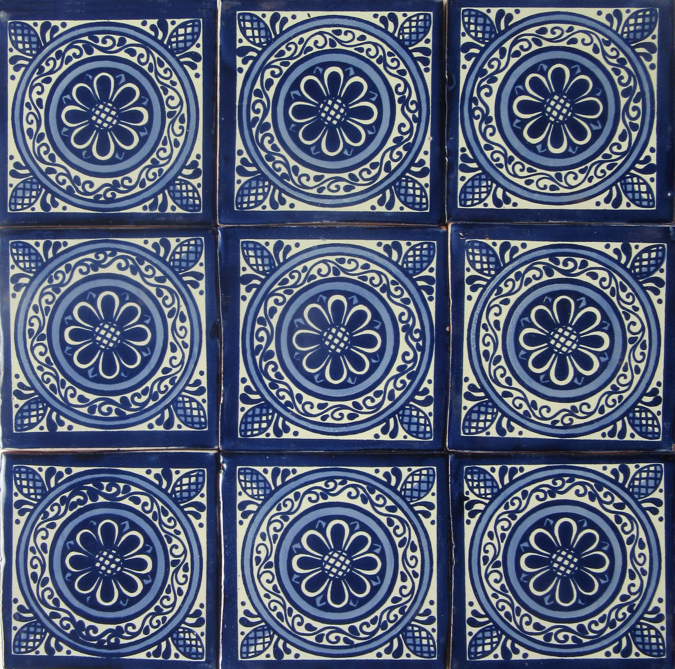 Mexican Talavera Tile -Had 009 (15.5cm x 15.5cm)