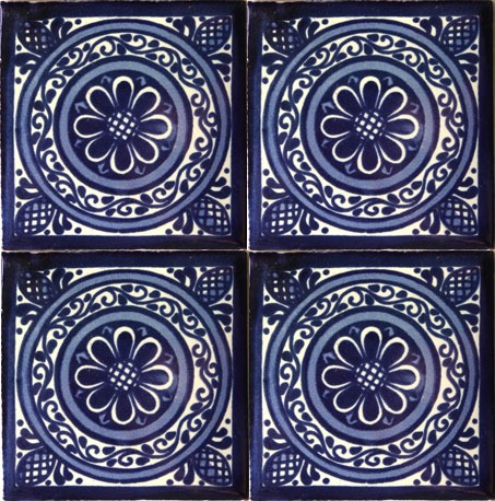 Mexican Talavera Tile -Had 009 (15.5cm x 15.5cm)