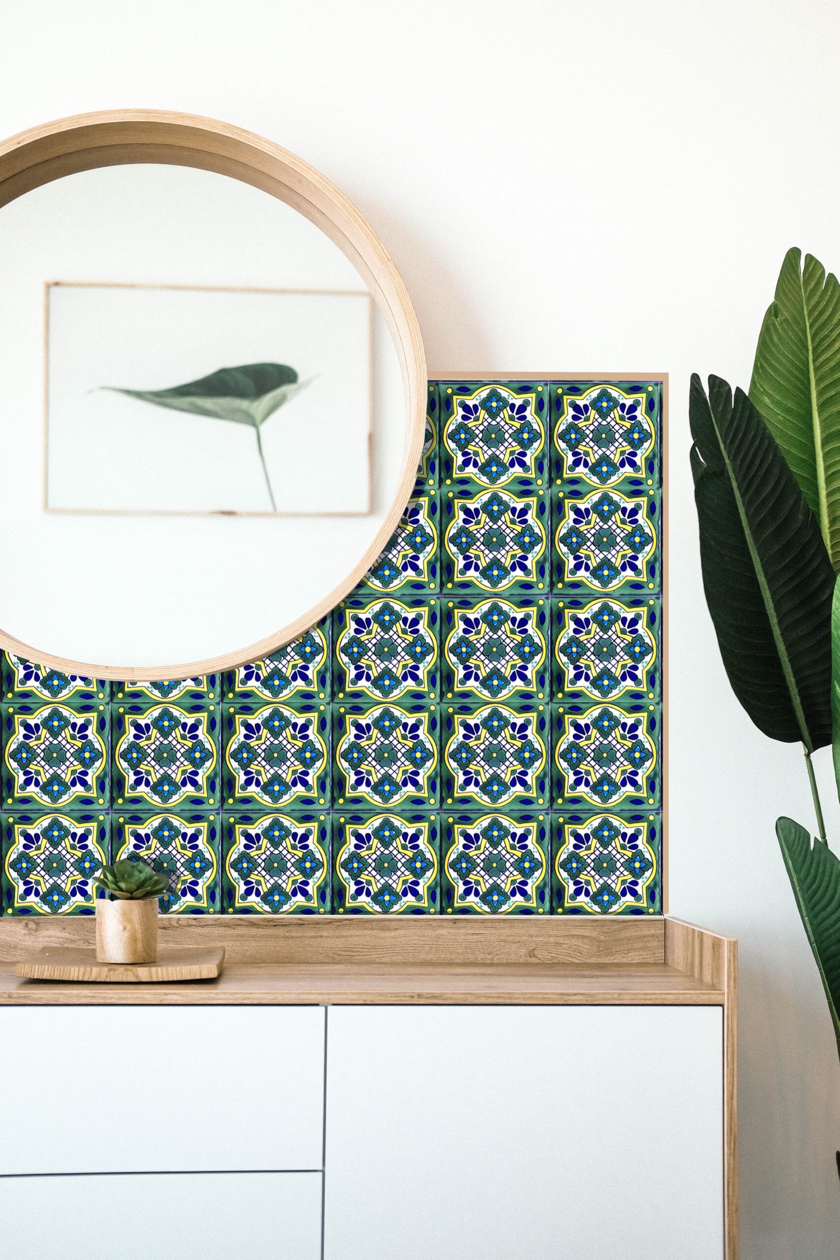 Mexican Talavera Tile – HAD074 GREEN
