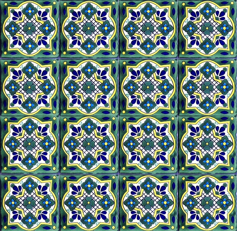 Mexican Talavera Tile – HAD074 GREEN