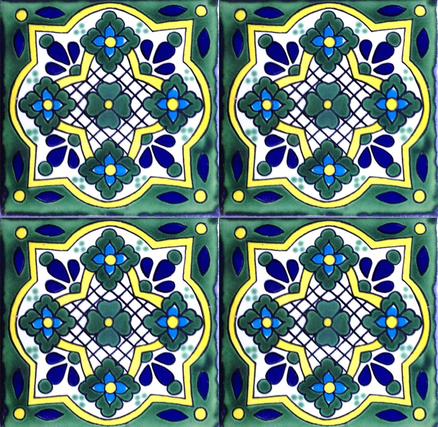 Mexican Talavera Tile – HAD074 GREEN