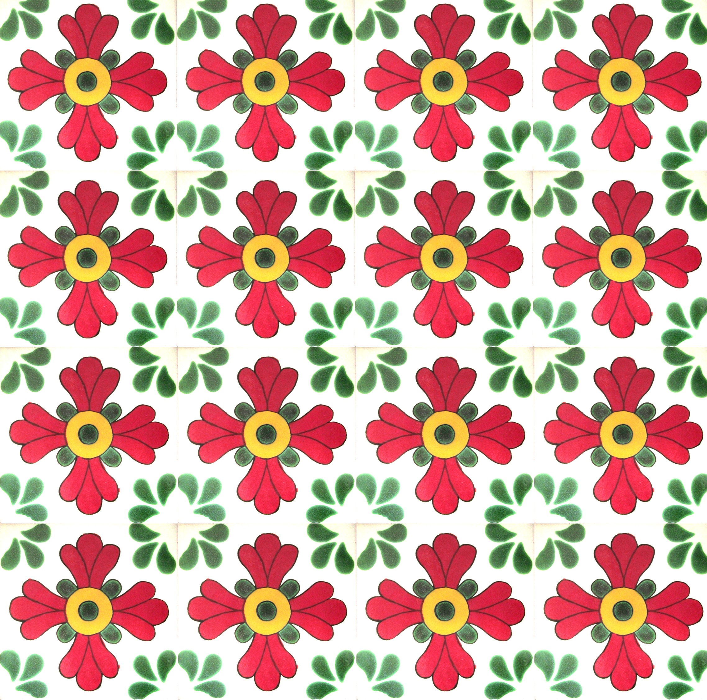 Mexican Talavera Tile – HAD086_RED