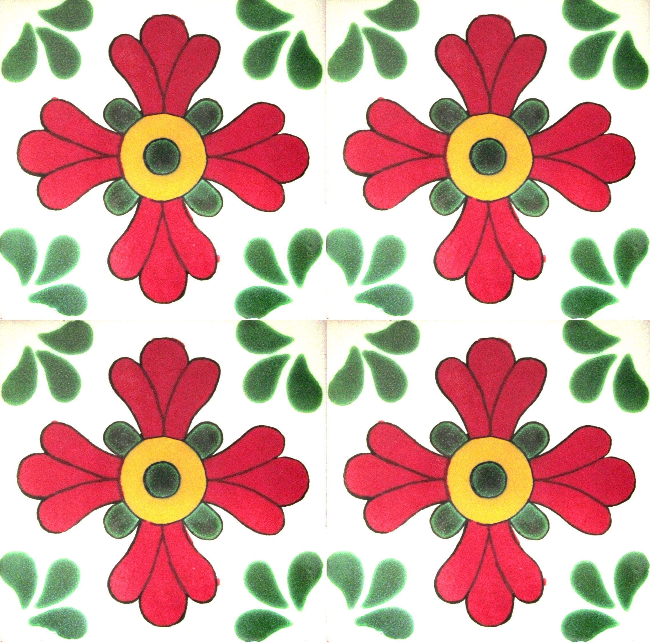 Mexican Talavera Tile – HAD086_RED
