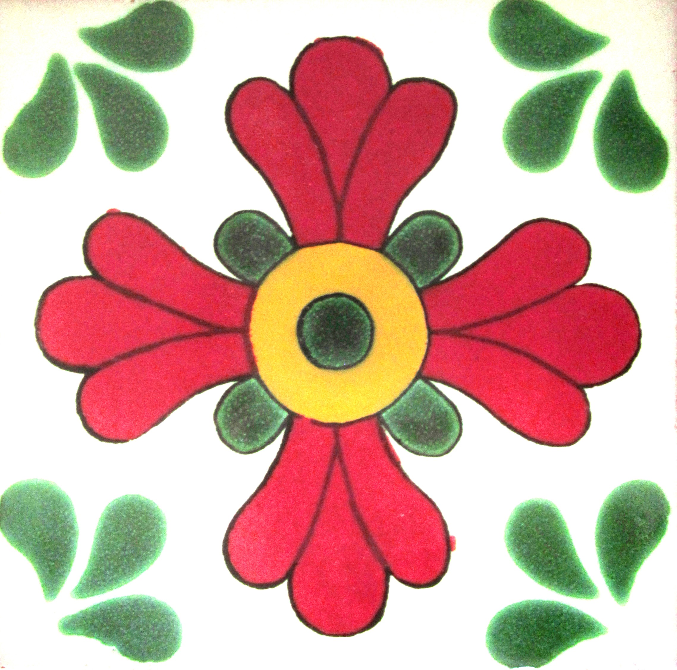 Mexican Talavera Tile – HAD086_RED